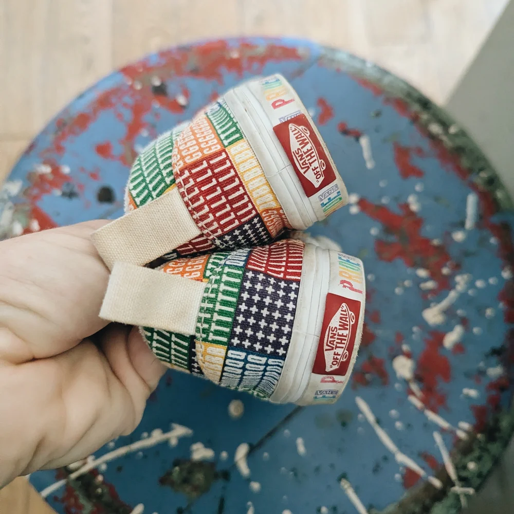 Vans Multicolor Patchwork Kids Slip-On Sneakers - Picture 6 of 6